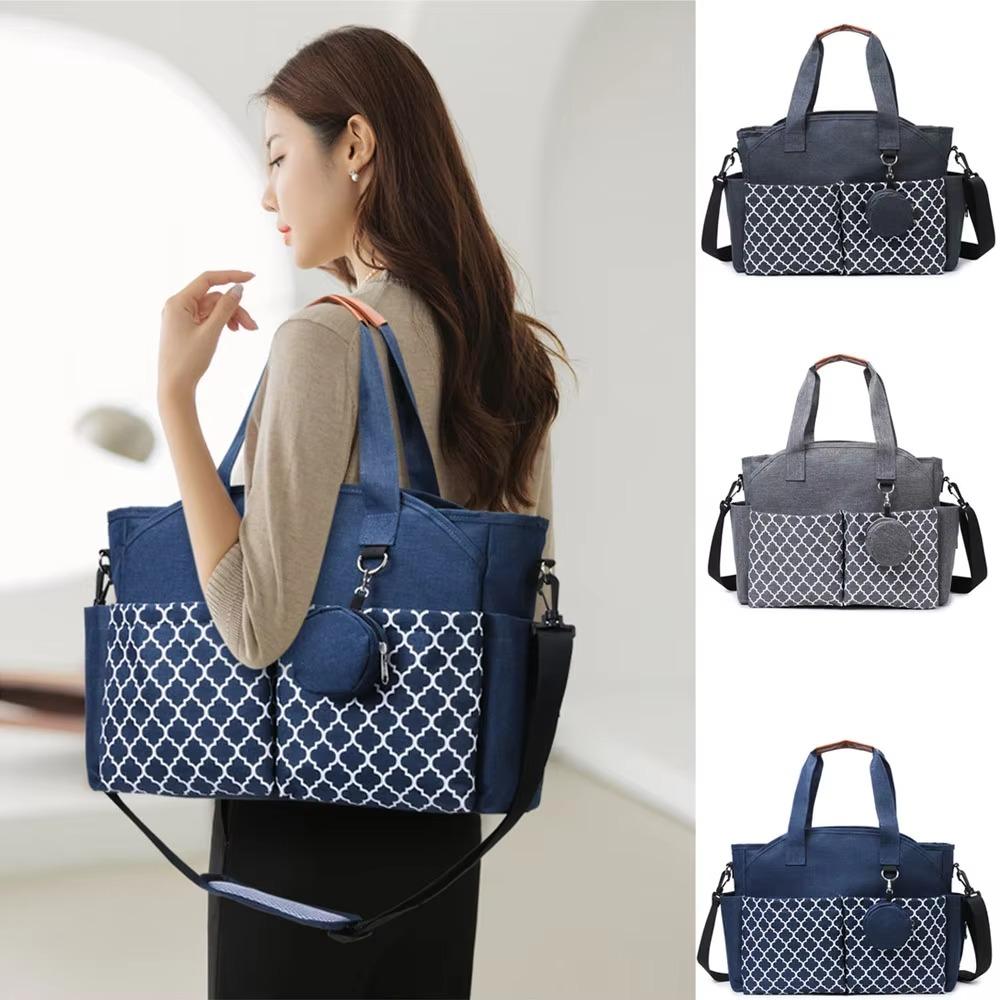 Large Capacity Mommy Bag Multi-compartment Mom Handbag Practical Mom Stroller Bag  Shopping