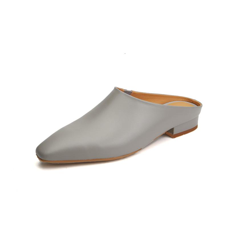 Fashion Footwear Low-heel Slides Slippers Shoes for Women 2025 Fashion Square Toe Ladies High Heels Pumps Slippers Shoes Female Mules