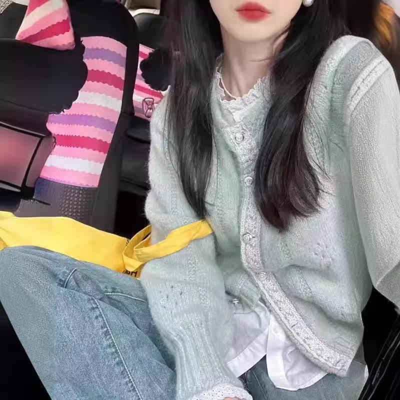 Women's Sweater, Beautiful Knitted Cardigan Jacket Women's Spring and Autumn Styles