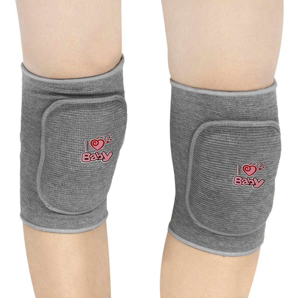 

Стильные детские наколенники для поддержки коленей для младенцев и толстые наколенники с амортизацией для предотвращения травм и подходящие для учеников начальной школы и серый