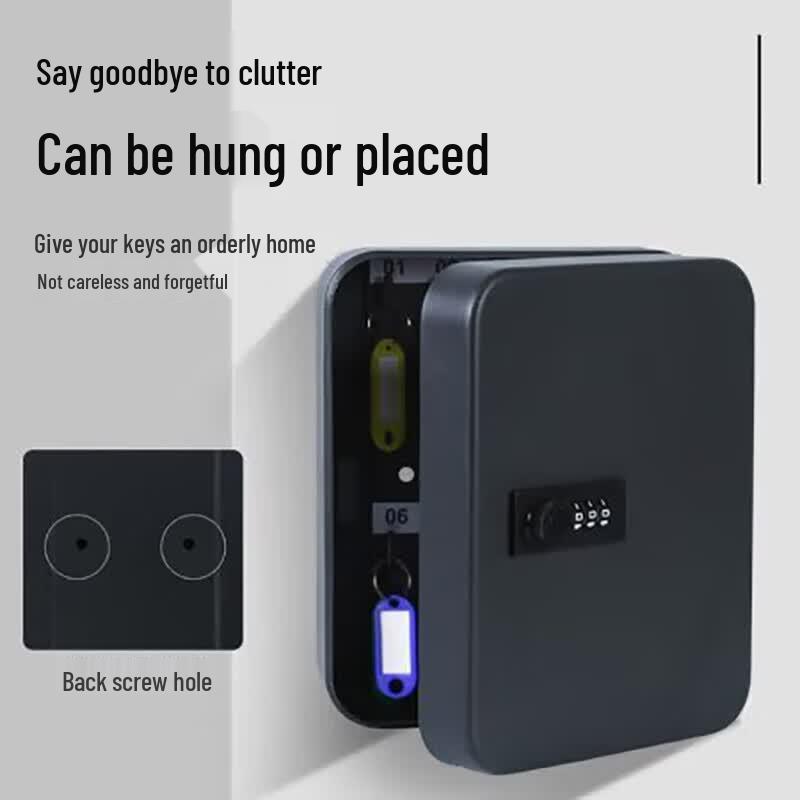 BESD Wall-Mounted Key Cabinet with Password Lock