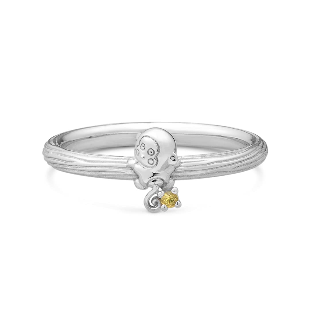 

Sanrio Curious Monkichi Goods Ring Curious Monkichi Ring Silver Accessories Present [U-Treasure] Women s (No. 7)