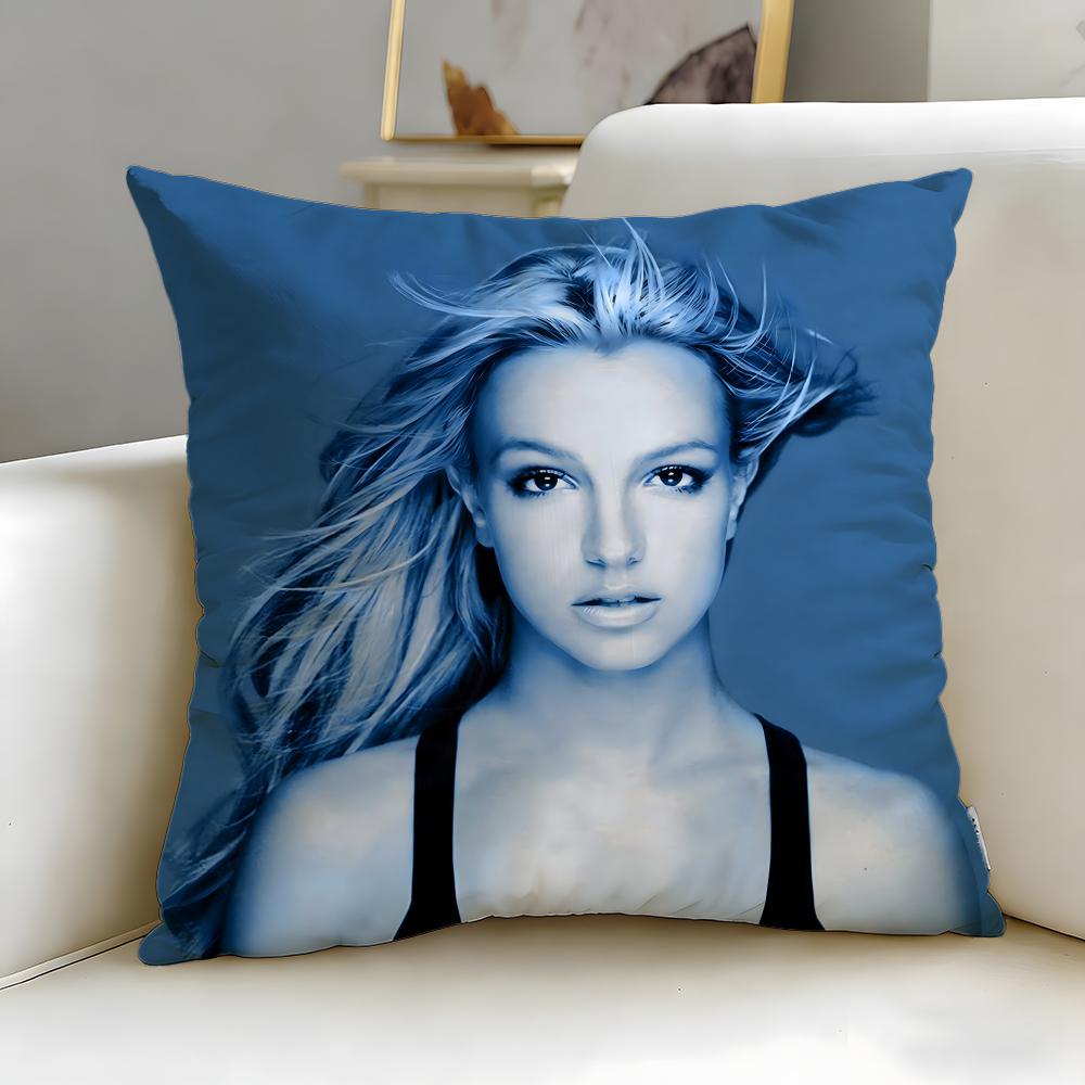 Classic Singer Britney Spears Cushion Cover Soft & Easy-Wash Pillow Case – Versatile for Couch, Bed, Travel and Office