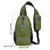 Mans Casual Daypacks Travel Chest Pocket Shoulder Backpacks Nylon Crossbody Bag