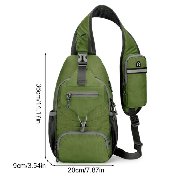 Mans Casual Daypacks Travel Chest Pocket Shoulder Backpacks Nylon Crossbody Bag