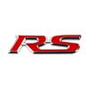1pcs 3D Metal Car Letters Sticker RS Logo Sport Emblem Badge Auto Accessories