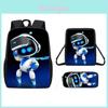 Mochila Astro Bot Para Crianças Com Tecido Oxford Respirável E Estampa de Desenho Animado Para Uso Escolar