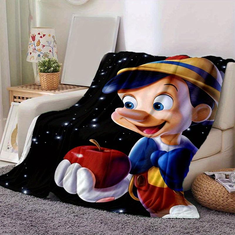 1pc, Disney Pinocchio Character Throw Blanket Perfect for Home Decor, Couch Cover, Outdoor Use, Gifts, Soft Blanket Bedroom, Living Room, Travel