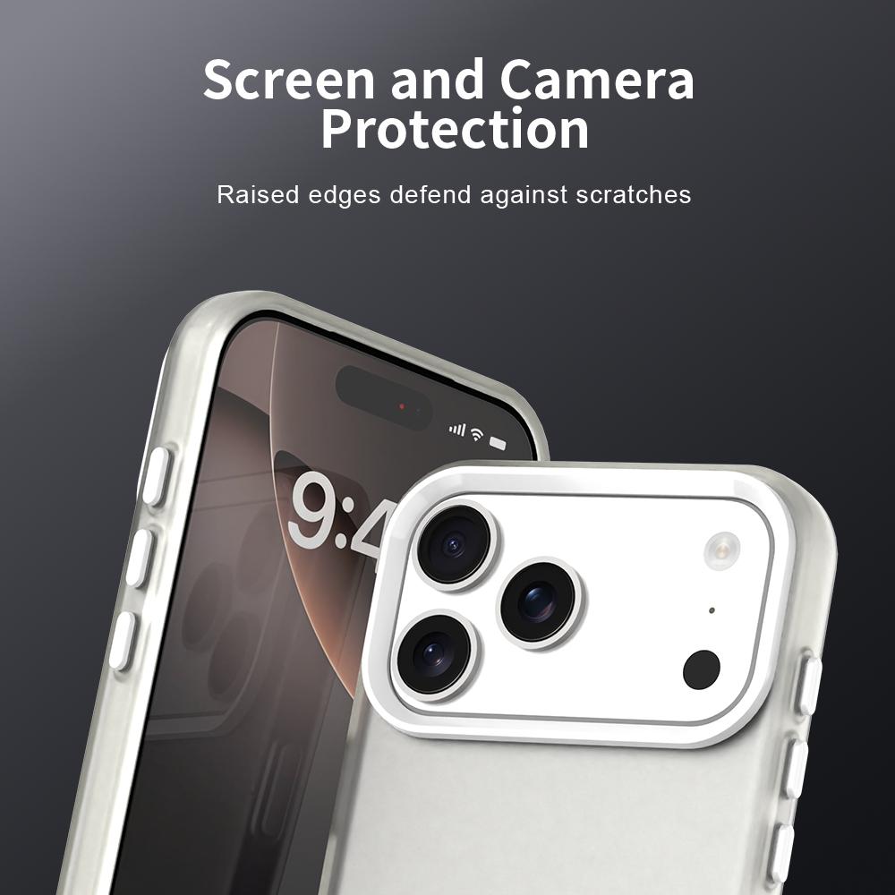 For iPhone 17 Pro Case PC+TPU+PET Matte Anti-Drop Phone Back Cover
