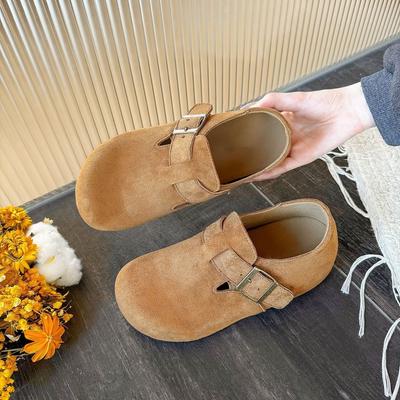 Autumn New Retro Boken Single Shoes Doudou Platform Heightening Boken Shoes Women