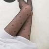 Love White Stockings Women's Spring and Summer Thin Sweet Bow Jacquard Pantyhose Lolita Round Polka Dot Jk Black Silk