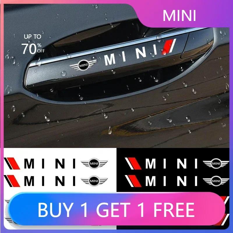 FUWP9 Hot 2025 F55 For BMW MINI Car Styling Door Handle Reflective Stickers Vinyl Decoration For BMW Mini Cooper R56 R50 R53 F56 R60