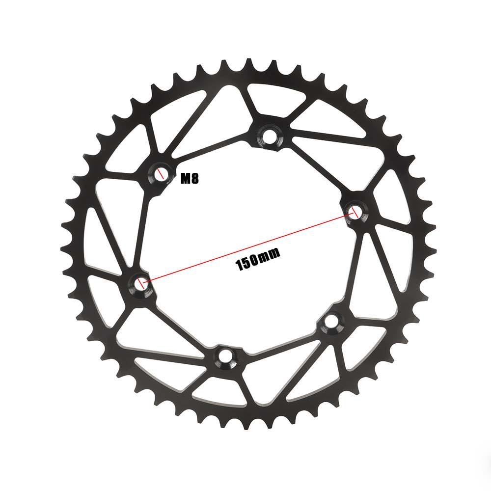 Compatible Rear Sprocket 520 for Kawasaki KX250F, Suzuki RMZ250, KX450F Off-road Vehicles.