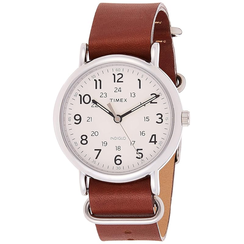 Мужские часы Timex Weekender 40 мм T2P495 Круглогодичные Коричневые