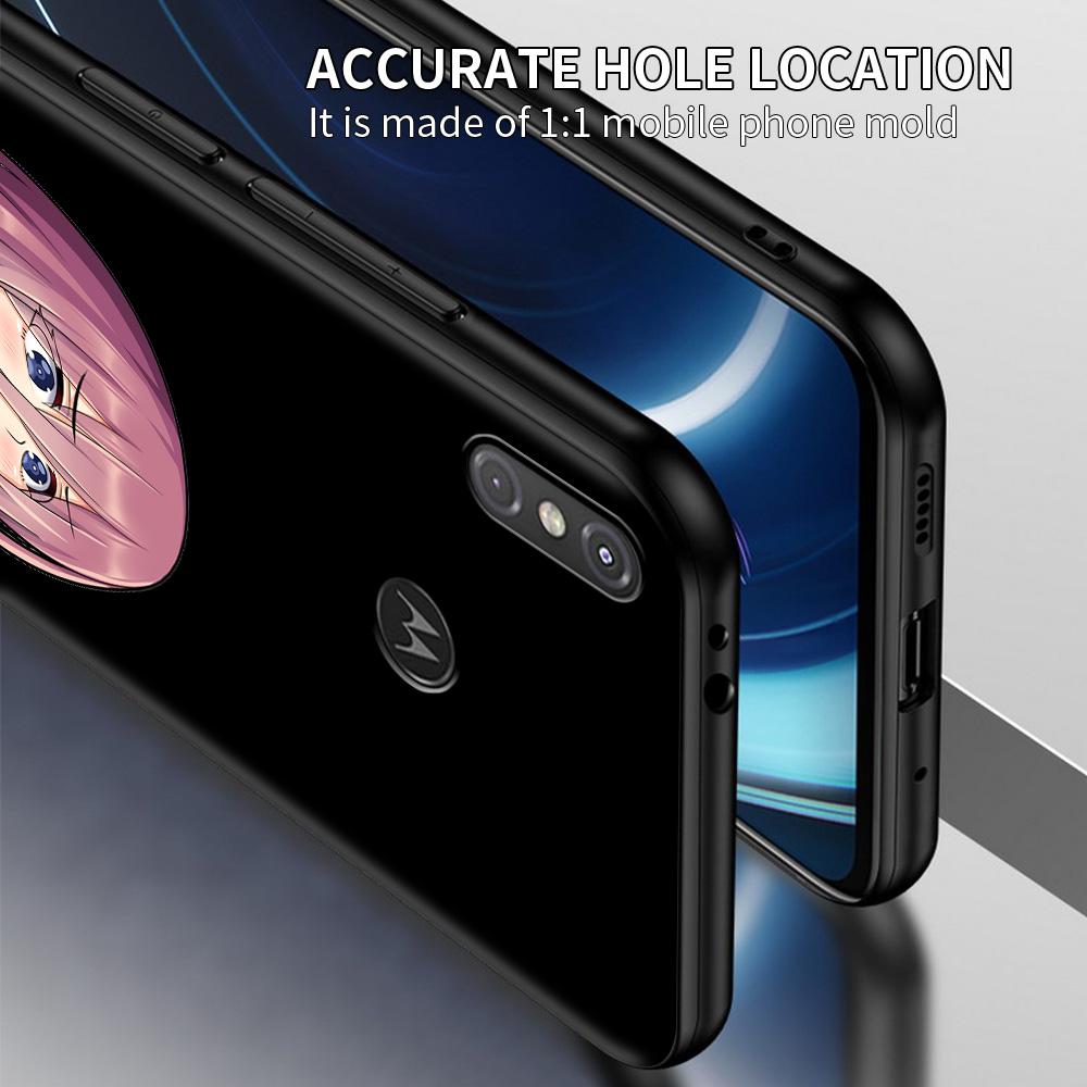 Cartoon Cute Anime Girl Case For MOTO One Fusion Plus G60 G50 G40 G30 G20 G10 G9 G8 Power Lite E6s Edge 20 Pro G Stylus