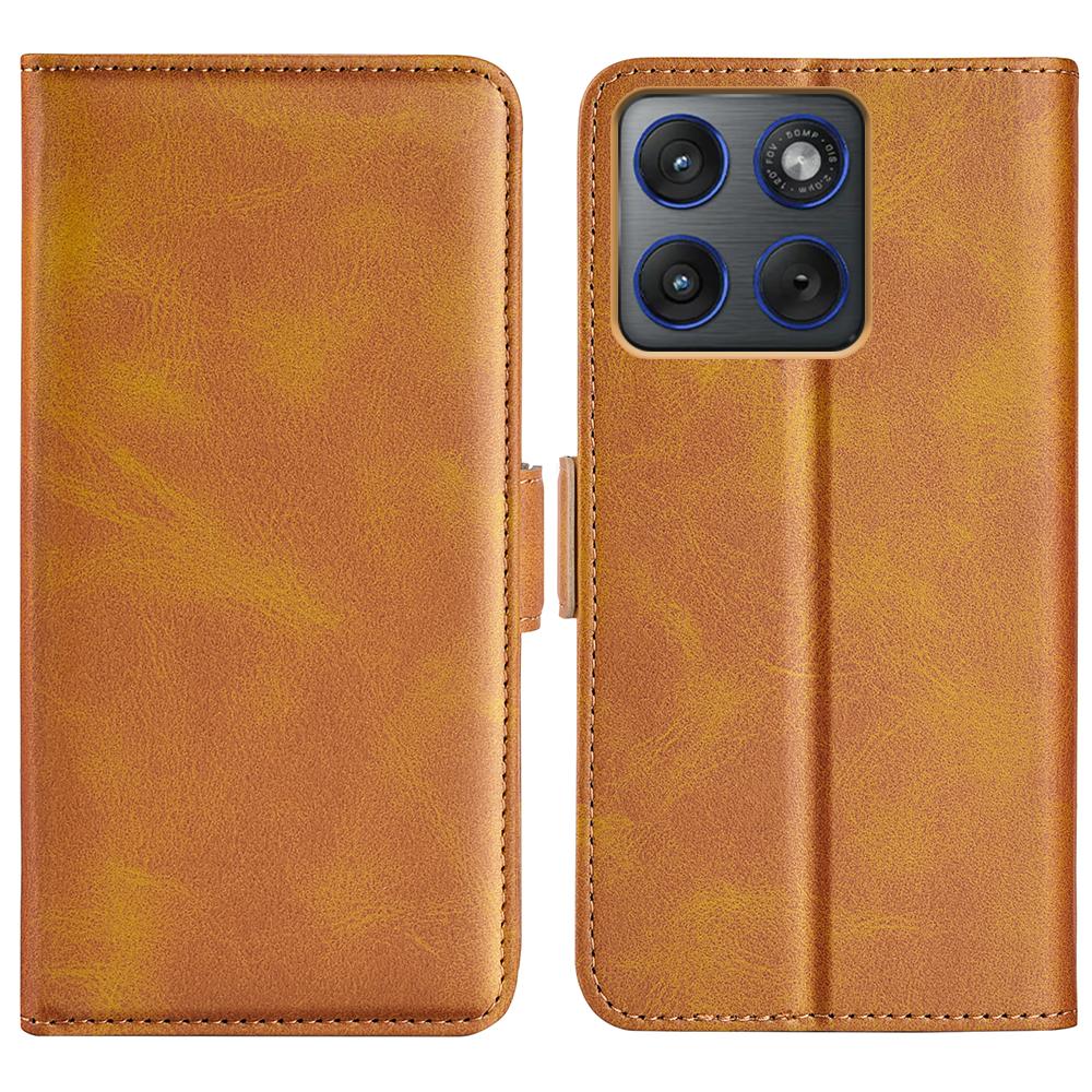For Motorola Edge 70 5G Case Calf Texture Leather Wallet Phone Cover