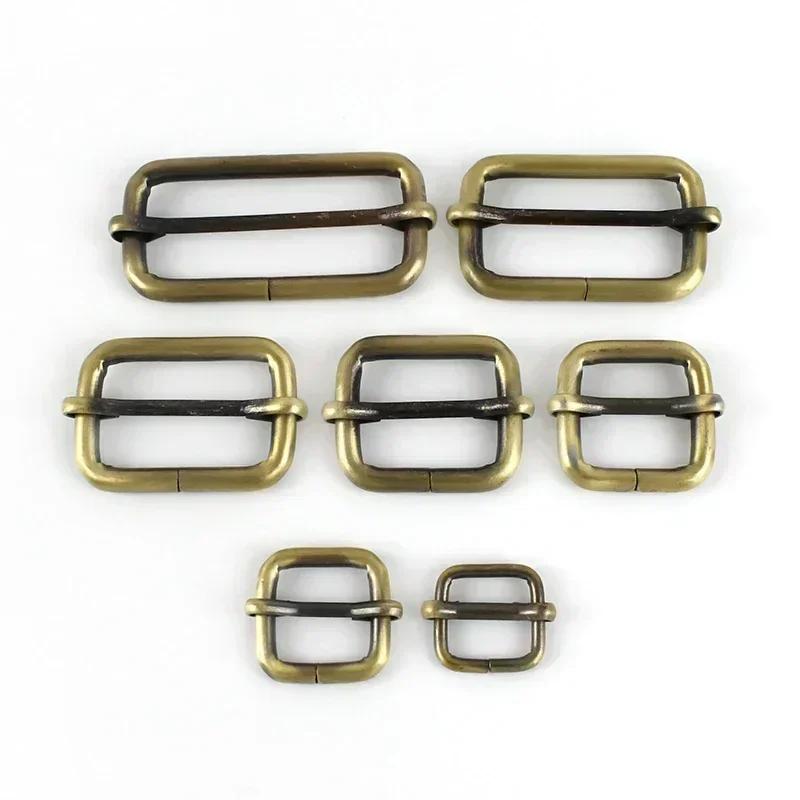 10Pcs Meetee 13-50mm Metal Buckle Backpack Belts Sliders Buckles Webbing Adjuster Clasp DIY Handbag Crafts Hardware Accessories