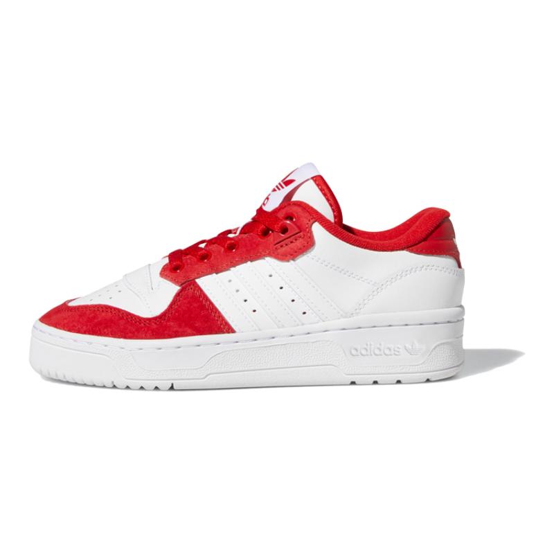 

Adidas Originals Low J Anti Slip Wear Resistant Low Top Kids Skateboarding Shoes White Red Teenagers Sneakers FV4948 36