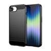 For iPhone 16e Case with Screen Film WANLONFENG LS Series Big Lens Hole Brushed Texture TPU Phone Cover