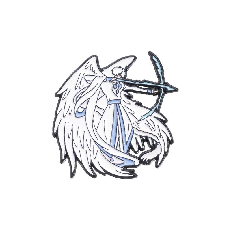 

Аниме Ангел Восхитительные Крылья Значок Высококачественная Сплавная Брошь Модный Аксессуар Для Ежедневной Носки QHXZ1702