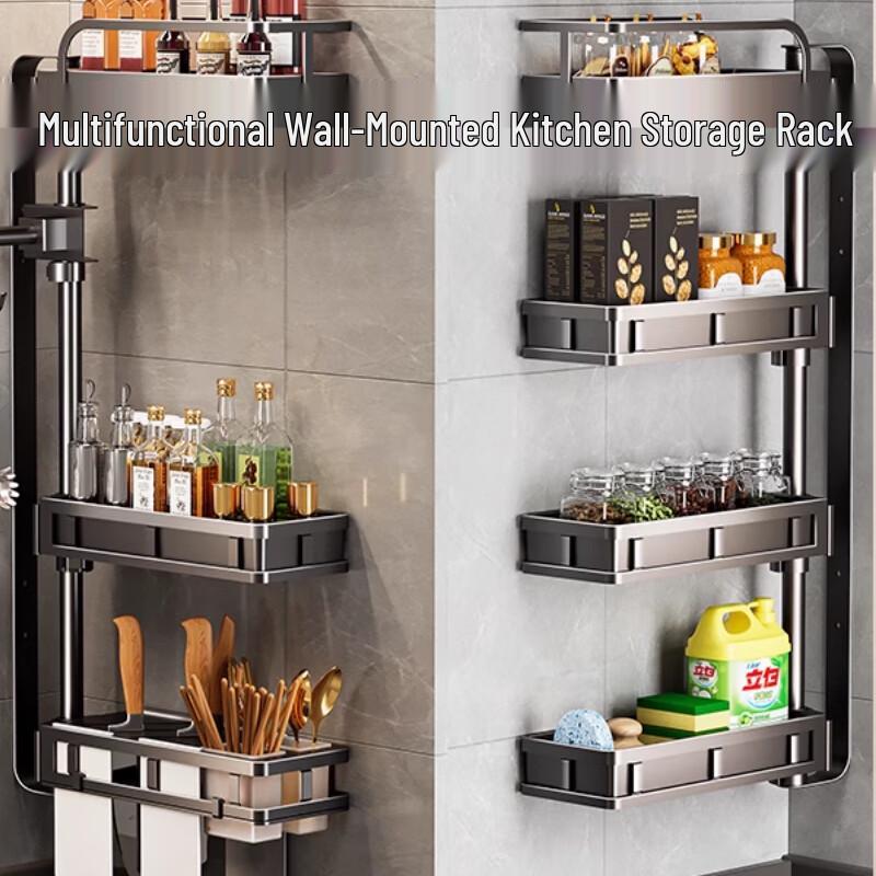 Yunshuang 3-Tier Wall-Mounted Kitchen Spice Rack