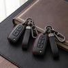 Leather Car Key Cover For Nissan Qashqai X-Trail Rogue Micra Navara Sentra Juke Versa Altima Key Fob Protective Case Holder