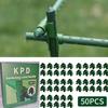 50 stücke Anlage Unterstützung Spalier Stecker Feste Kreuz Clip Stake Clips ForPlant Pfropfen Garten Rahmen Stange Stecker 11mm/16mm
