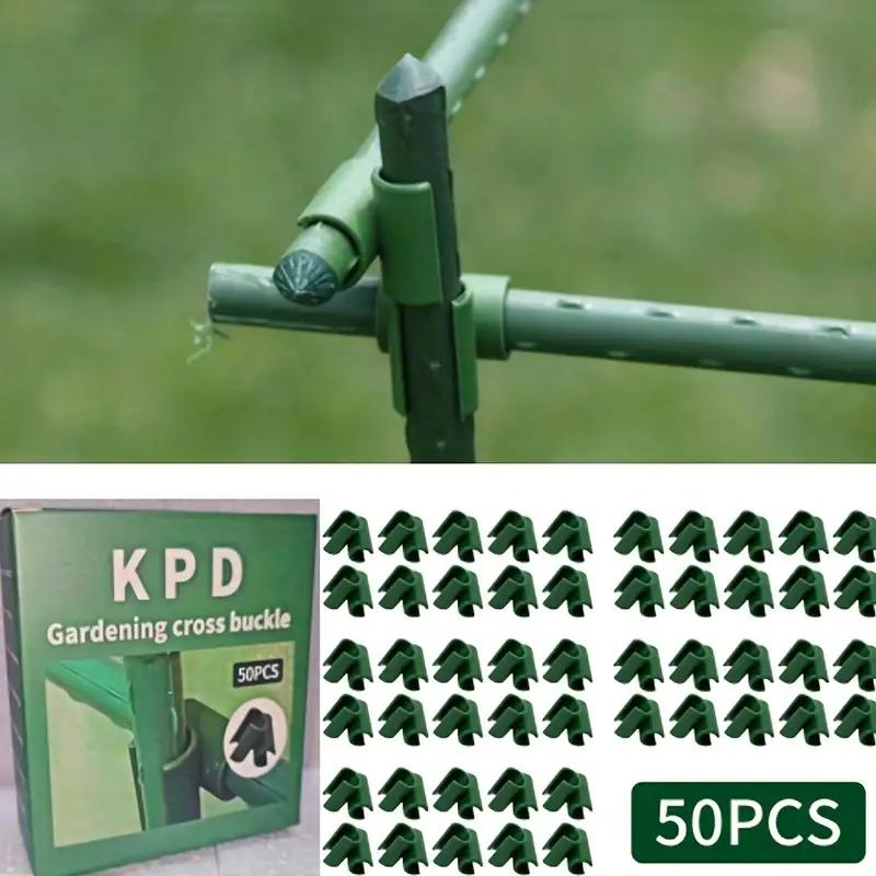 50 buc. Conector spalier pentru suport pentru plante Clipuri fixe pentru țevi pentru altoirea plantelor Conector tijă pentru cadru de grădină 11mm/16mm