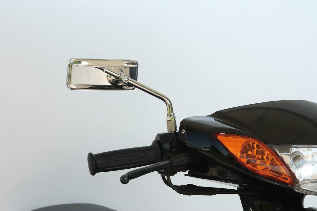 TANAX Napoleon Retractable Motorcycle Chrome Left and Right 10mm Thread Adapter Mirrors, Plated, Compatible, Included, AVA-101-10