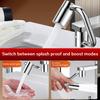 1080° Rotating Faucet Extender Wide Angle Rotating With 2 Water Flows Modes For Kitchen Use