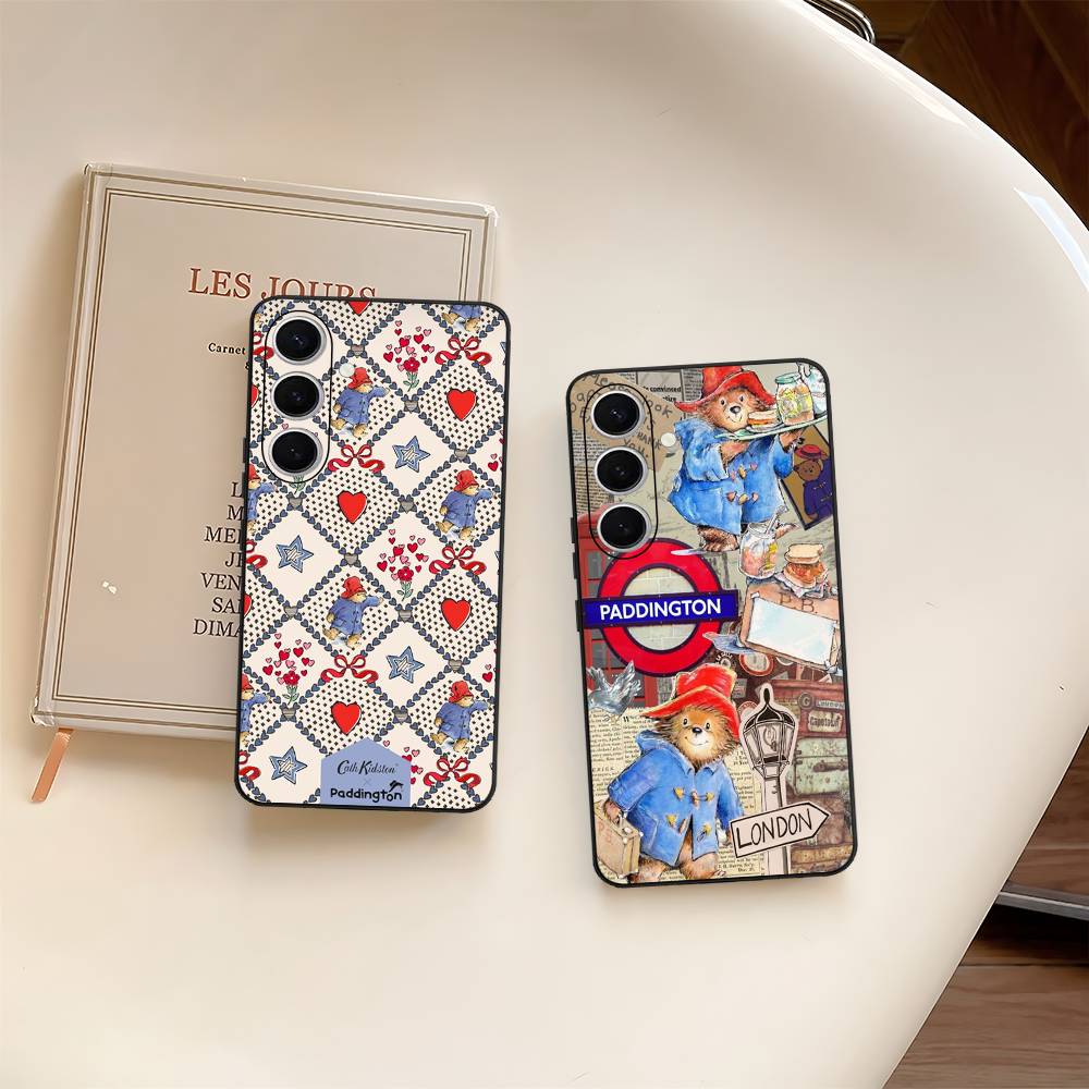 Cute P-Paddingtons Bear Phone Case For Samsung S 24 Fe 25 Ultra Plus 20 Lite 21 30 22 23 24 22 Ultra 5G Fundas