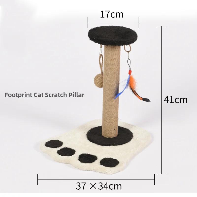 Cat Toys Cat Scratching Post Cat Tree House Grinding Paws Interactive Toys Protecting Furniture Sisal Rope Cat Climbing Frame