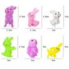 5/10PCS Happy Easter Rabbits Stretch Stress Relief Sensory Fidget Toys  Easter Egg Hunt Party Favor Basket Stuffer Gifts