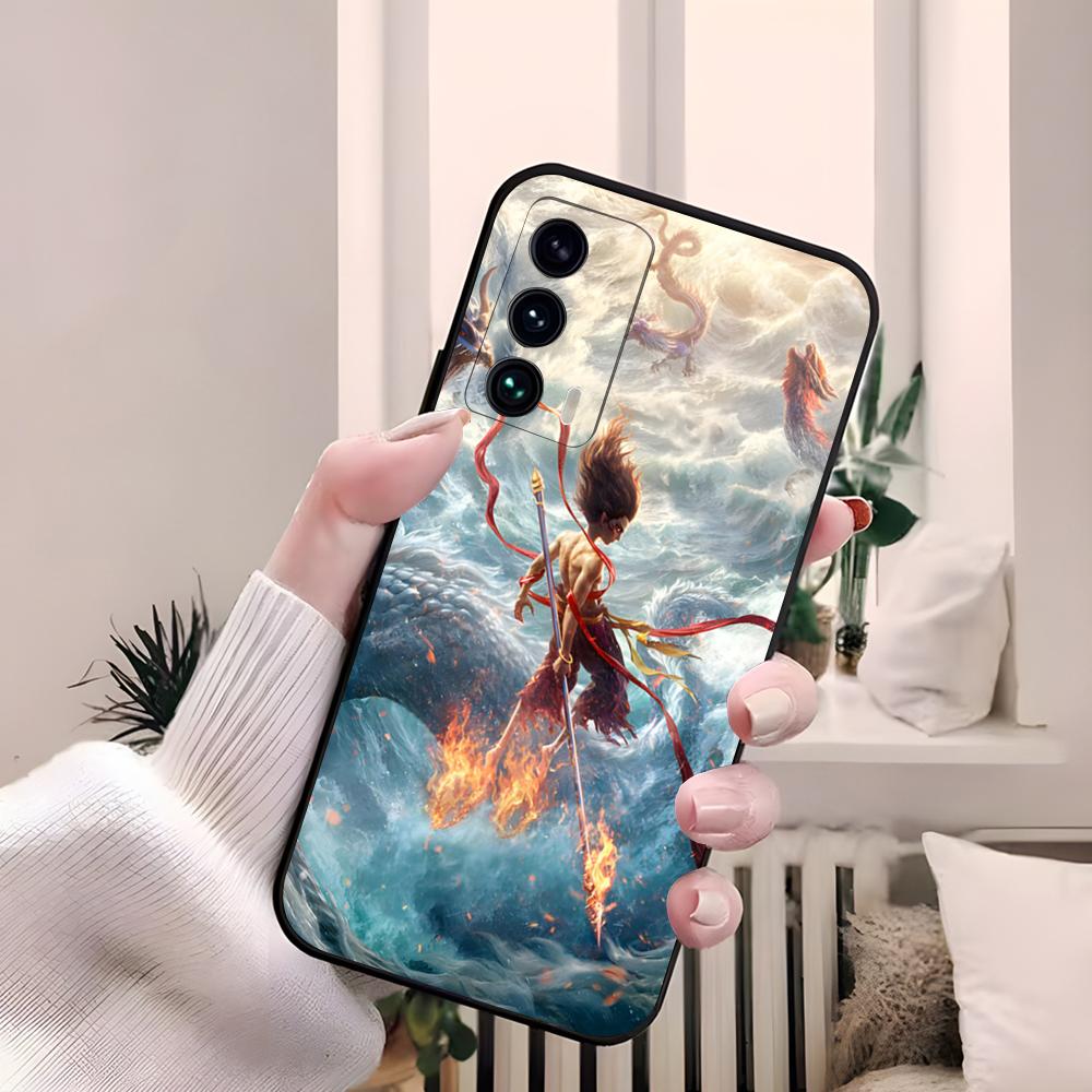 Cartoon Movie Nezha Phone Case For Samsung S26 S25 Edge S24 S23 S22 S21 S20 Ultra Plus Fe A55 56 15 4G 5G Galaxy Silicon Cover