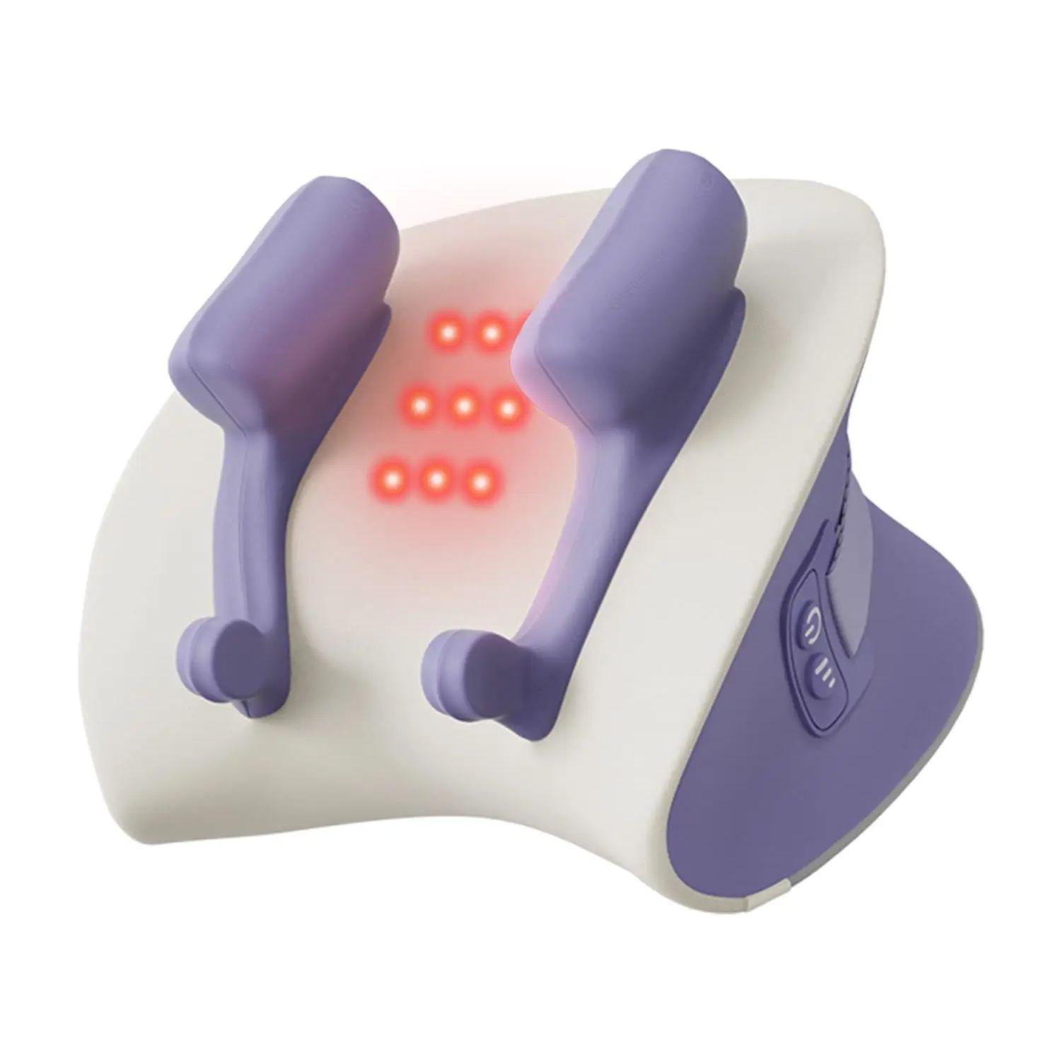 

Electric Massage Pillow,Designed for Neck Massage with Red Light Function Shoulder Massager Knead Waist Leg Trapezius Massage фиолетовый