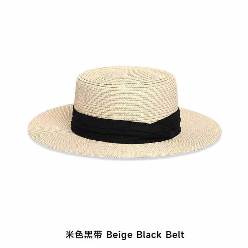New bow lace straw hat women's summer seaside beach vacation sun hat large brim sun protection hat