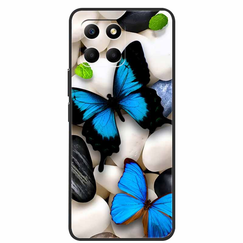 

For Honor 70 Lite Case Soft TPU Silicone Painted Cat Black Back Covers For Huawei Honor70 Lite RBN-NX1 Cases Honor 70Lite 5G Bag Honor 70 Lite