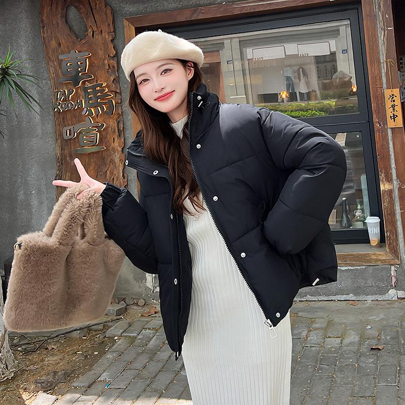 Down Cotton Coat Short Cotton Coat for Women's New Winter Korean Loose Bread Coat Small Thick Cotton Coat