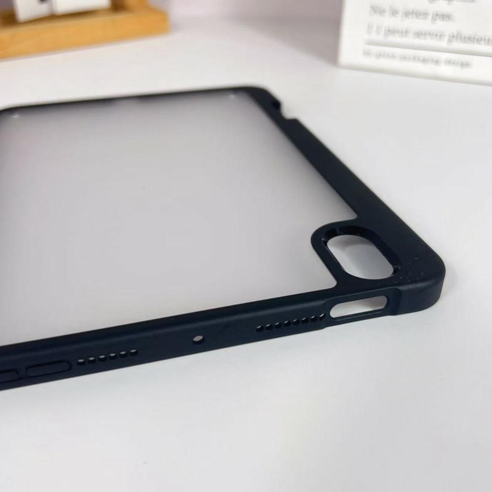 For iPad Mini (2024)/(2021) Case Acrylic + PC Matte Tablet Cover with Pencil Holder