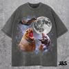 Three California Sea Lion Moon Shirt, Galaxy Marine Animal Tee, Space Ocean Lover Gift, Celestial Wildlife Art, Cosmic Seal Top