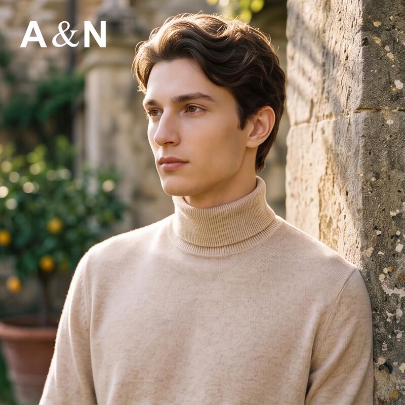 Antonio Men's Cashmere & Wool Blend Turtleneck Sweater