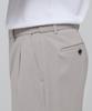 Musinsa Standard Lightweight Wide Hidden Banding Crop Slacks [Light Beige]