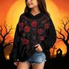 Halloween Kapuzenpullover mit Aufdruck für Kinder - Lässiges Langarm-Pullover-Sweatshirt für Jungen und Mädchen