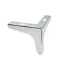 Möbelfuß Anker Silber Chrom Höhe 10 cm