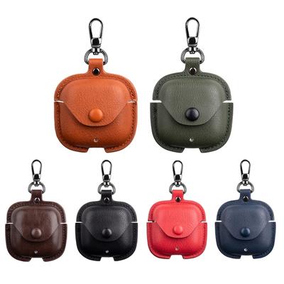 Leather TWS Earphone Protective Case with Hook