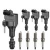 4 Ignition Coils & 4 Iridium Spark Plugs For Buick Regal Chevrolet Impala GMC Terrain Pontiac G4 G5 G6 Saturn Aura Ion Sky UF491