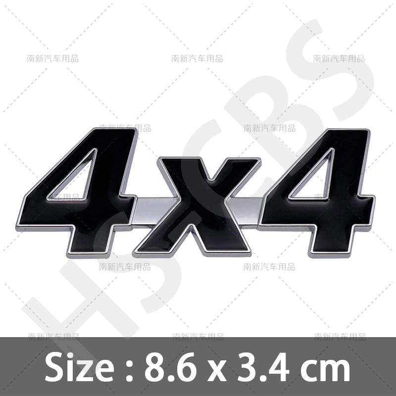 3D Metalen 4X4 Embleem Badge 4 X 4 Auto Achterklep Decal 4X4 Letter Logo Auto Achterklep Stickers Carrosserie Decoratieve Sticker Accessoires