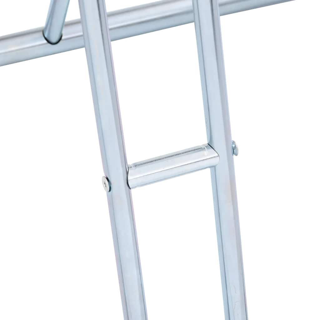 Vidaxl 2-Bike Stand, Freestanding, Galvanized Steel