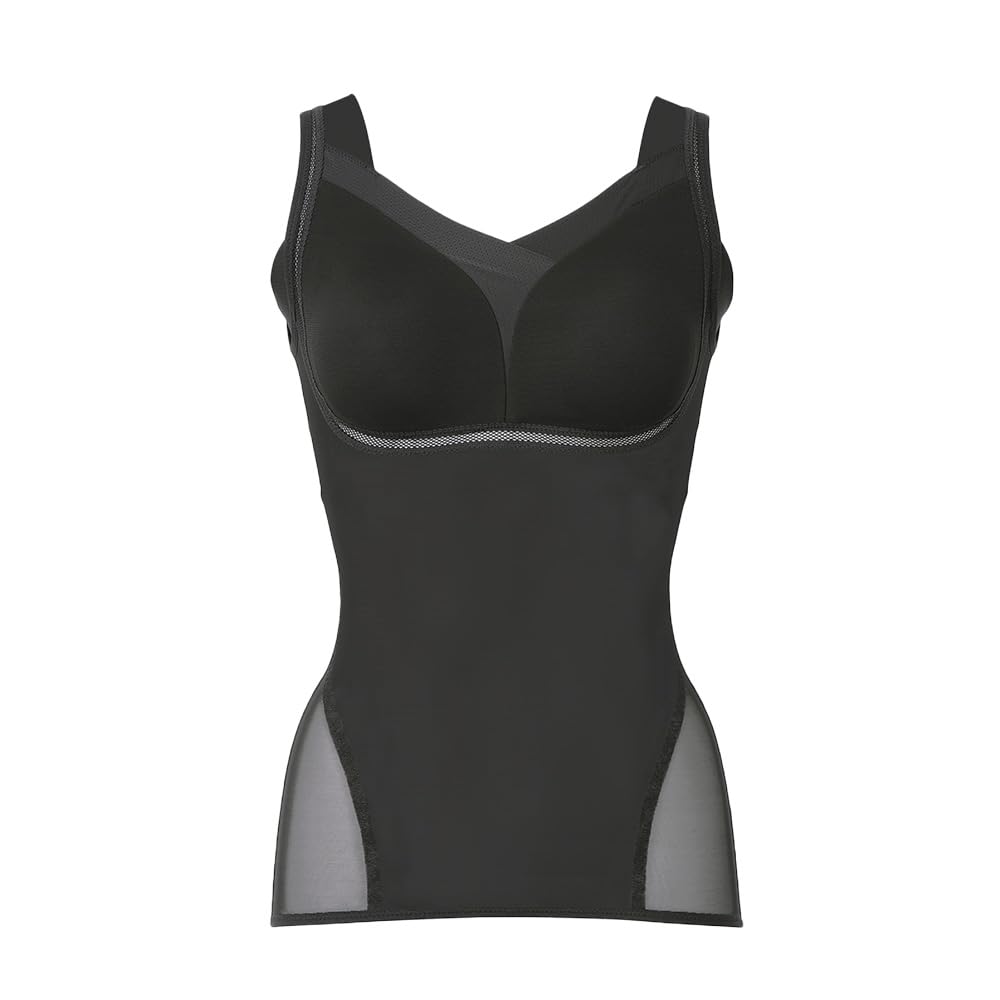 

New corrective bra cami Yukinee More Soft Comfortable Bust Hold Shape Bra Cami 24 Black LL [Bradelis York] Non-wired чорний