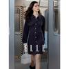 Elegant Color Block Shirt Dress